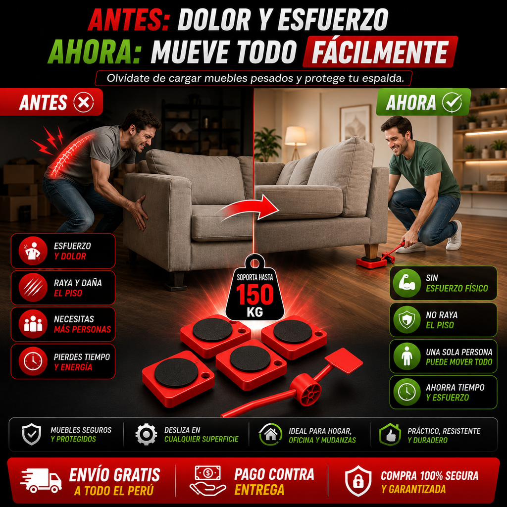 Set Elevador de Muebles