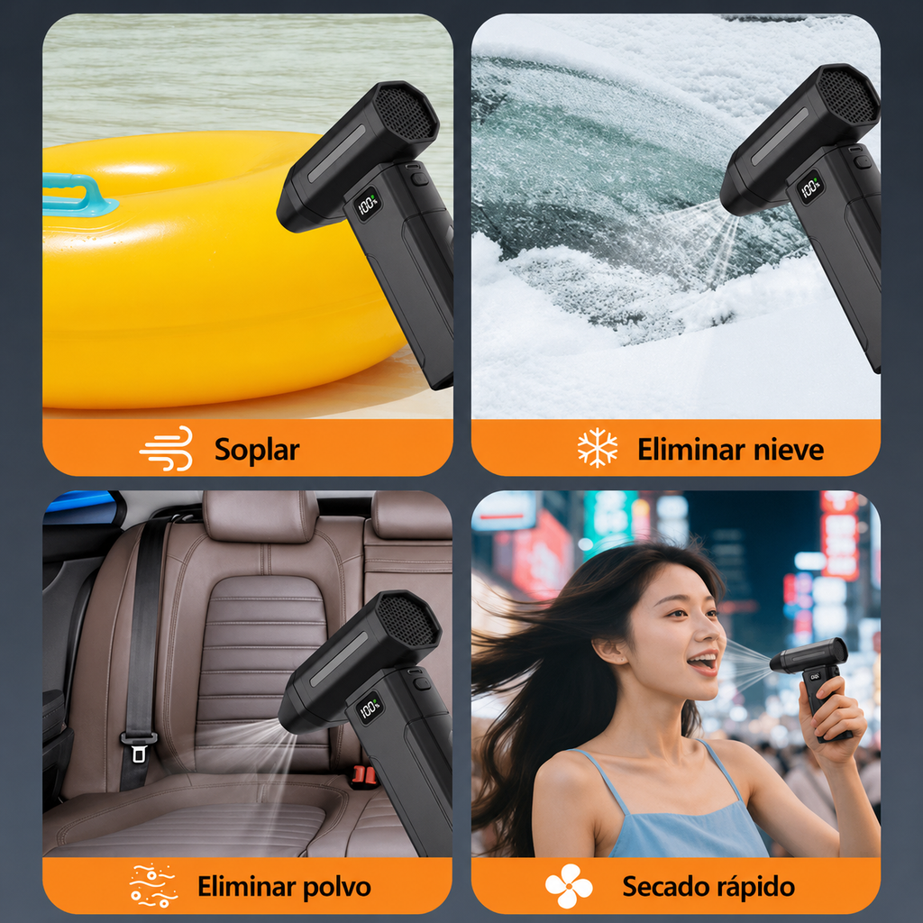 Super Soplador Eléctrico Multiusos
