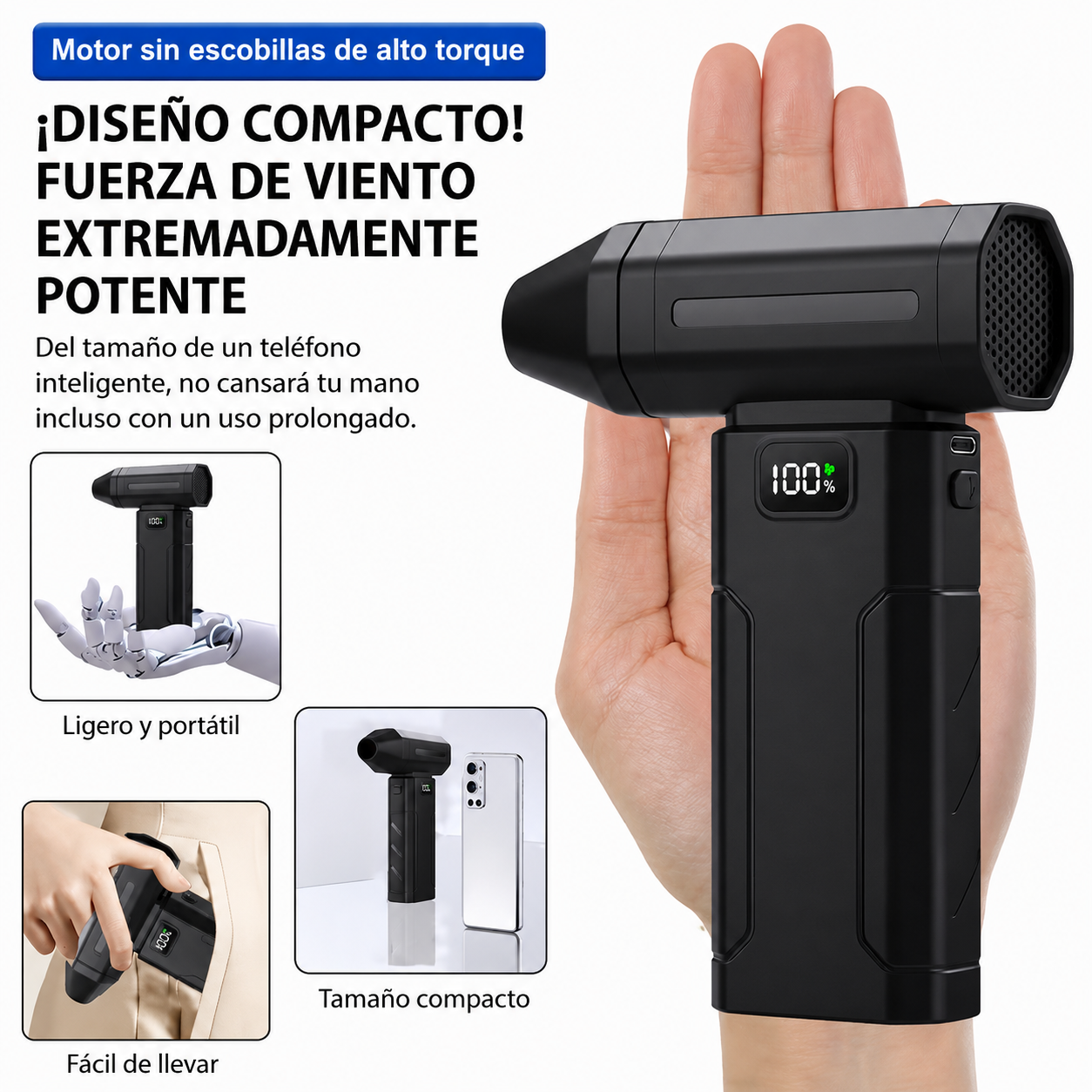 Super Soplador Eléctrico Multiusos